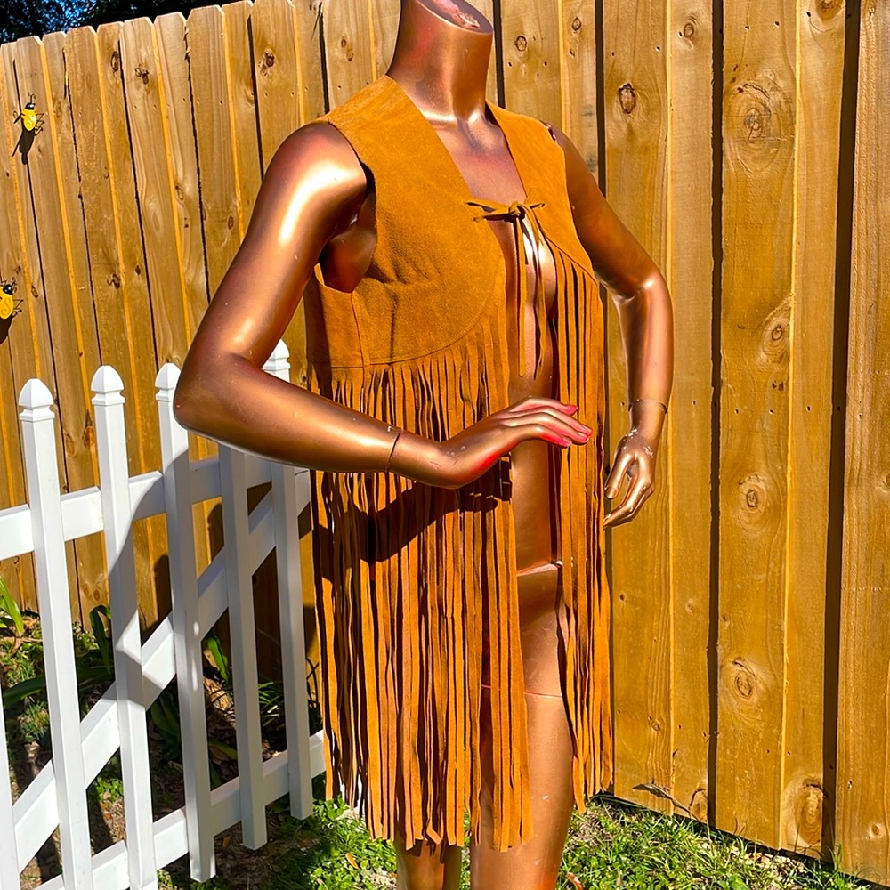 Tan Suede Vest